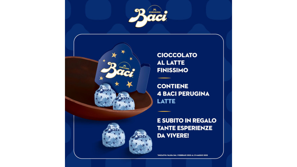 BACI PERUGINA Uovo di cioccolato al latte con sorpresa e 4 Baci latte
