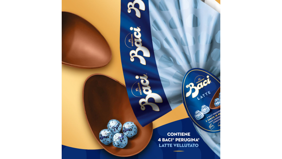 BACI PERUGINA Uovo di cioccolato al latte con sorpresa e 4 Baci latte