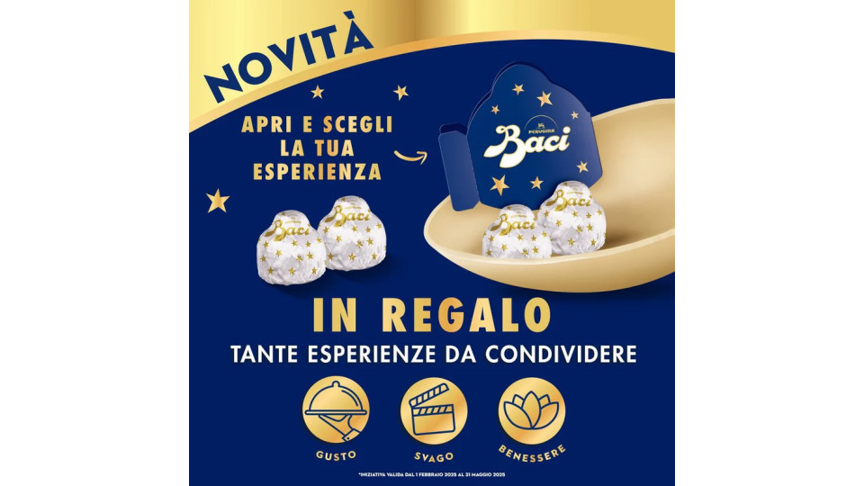 BACI PERUGINA Uovo di cioccolato bianco con sorpresa e 4 Baci bianco