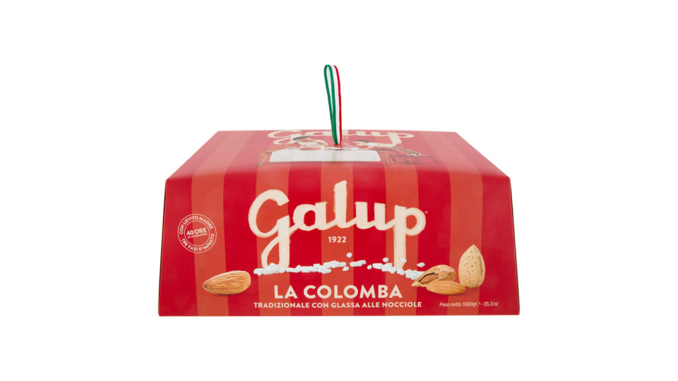 Galup la Colomba Classica con Glassa Fatta a Mano alle Nocciole*