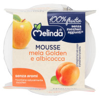 Melinda Mousse mela Golden e albicocca 2 x 100 g