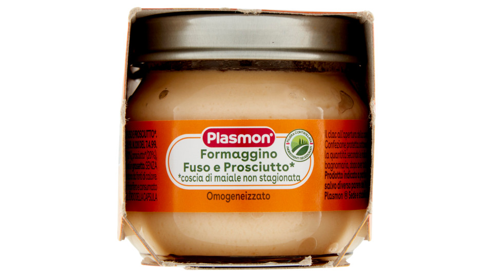 Plasmon, Alimento per Infanzia Omogeneizzato Formaggino e Prosciutto
