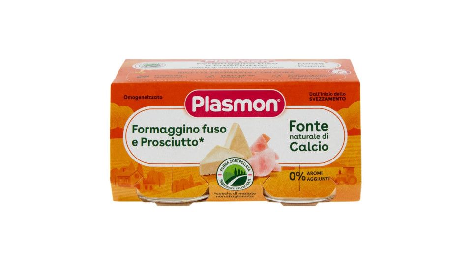 Plasmon, Alimento per Infanzia Omogeneizzato Formaggino e Prosciutto