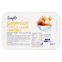 Gelato Vaniglia/cacao/nocciola