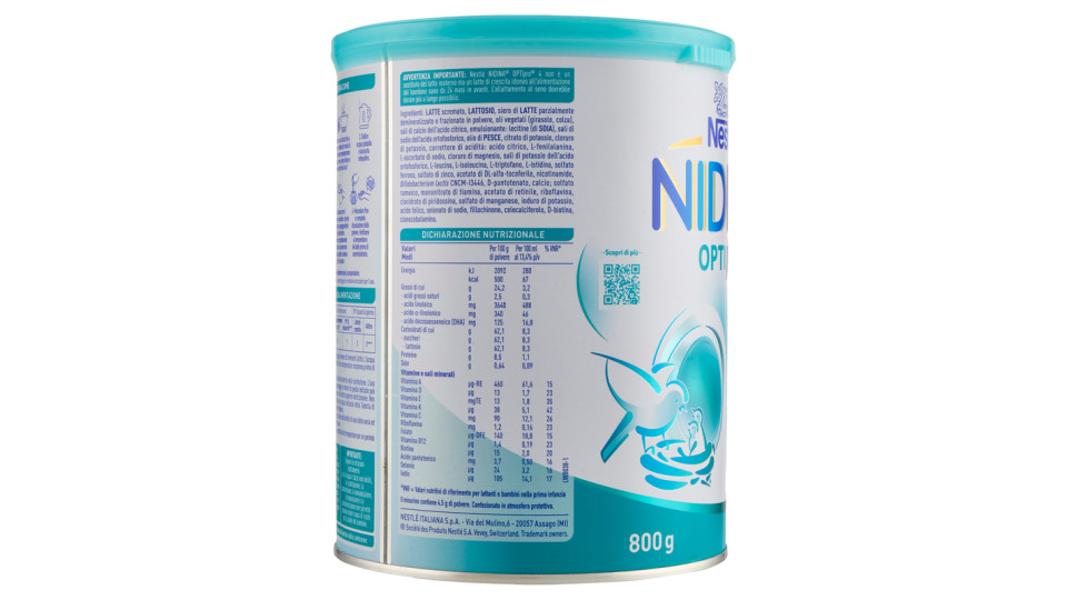 NESTLÉ NIDINA 4 OPTIPRO da 2 anni Latte per la crescita in polvere latta da