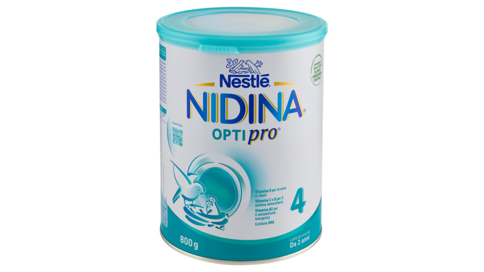 NESTLÉ NIDINA 4 OPTIPRO da 2 anni Latte per la crescita in polvere latta da
