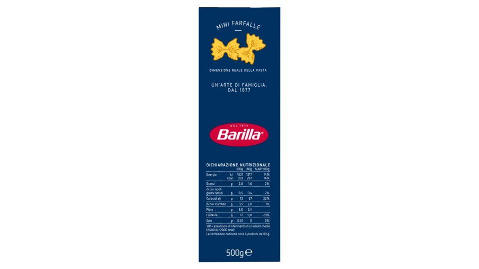Barilla - Piccolini Mini Farfalle