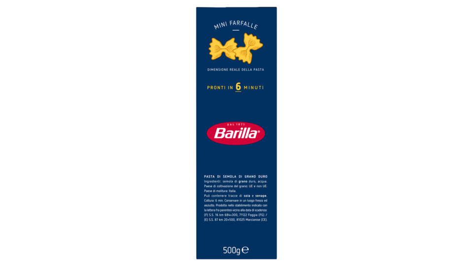 Barilla - Piccolini Mini Farfalle