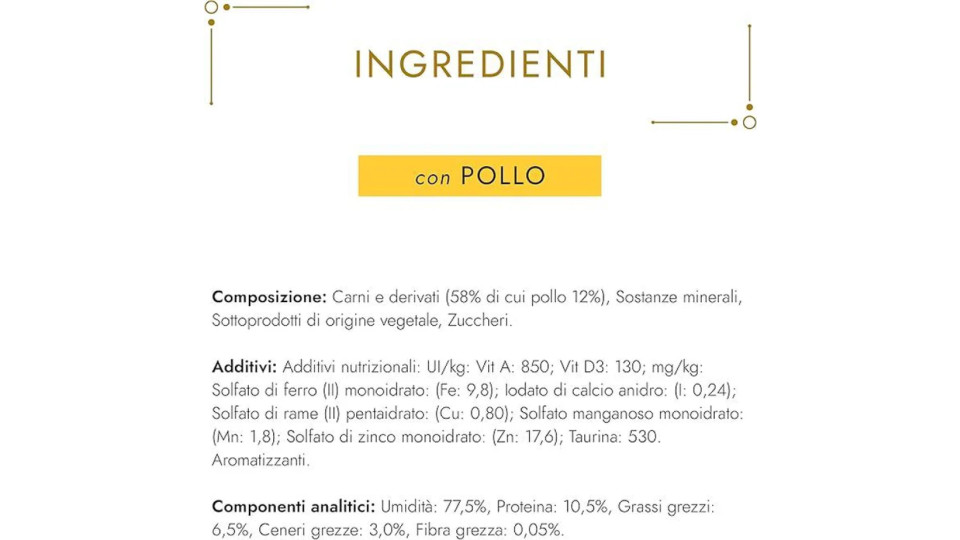 Gourmet Gold, Cibo per Gatti, Mousse con Pollo