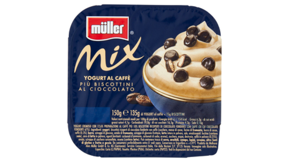 müller Mix Yogurt al Caffè Più Biscottini al Cioccolato