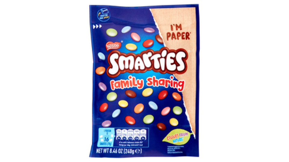 Smarties Family Pack Confetti Ripieni di Cioccolato al Latte Confezione da