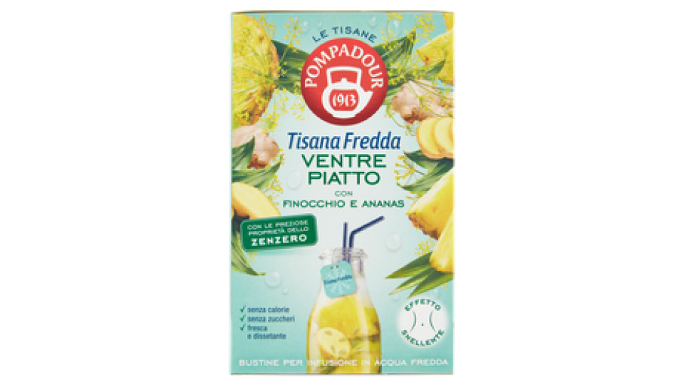 Pompadour Le Tisane Tisana Fredda Ventre Piatto