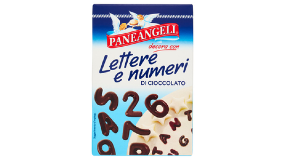 Paneangeli Lettere e numeri di cioccolato