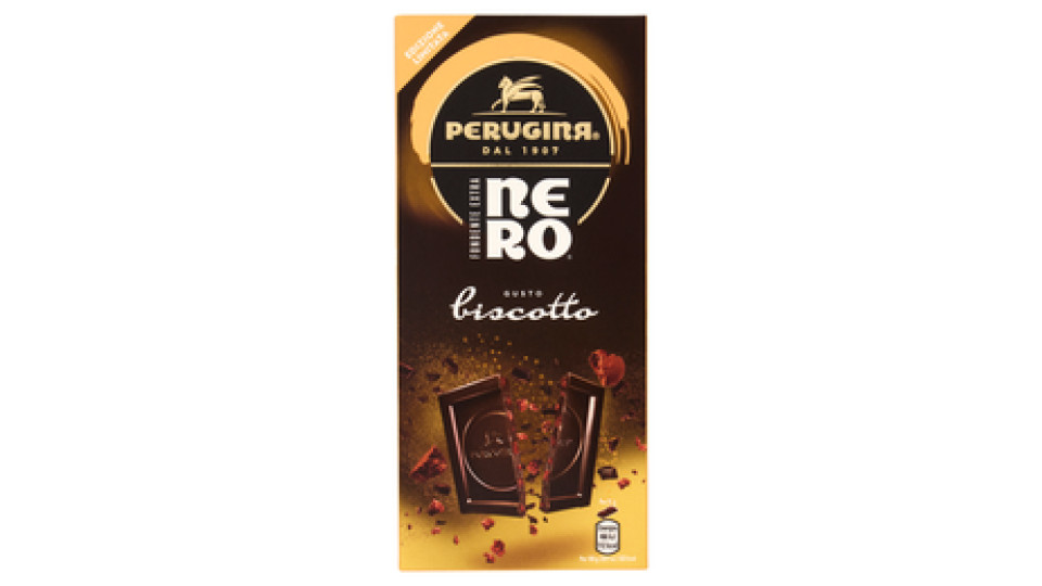 PERUGINA NERO Biscotto Limited Edition Tavoletta Cioccolato Fondente Extra 85g