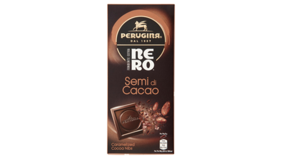 Nero Perugina Tavoletta di Cioccolato Fondente con Semi di Cacao