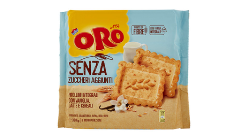 Frollino Integrale senza Zuccheri Aggiunti con Vaniglia, Latte e Cereali