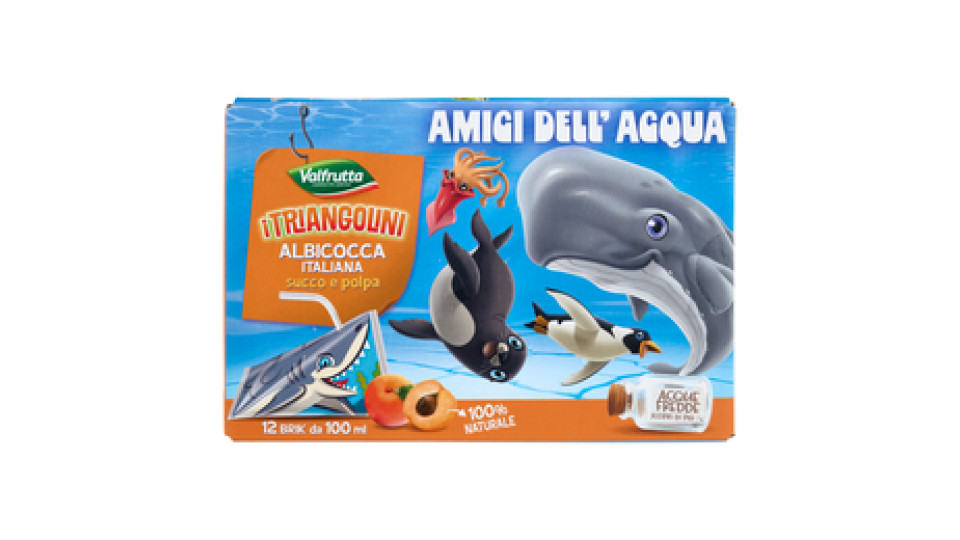 Valfrutta i Triangolini Albicocca succo e polpa