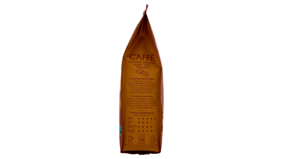 Caffè per moka 100% arabica d’alta montagna Alce Nero