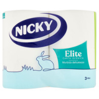 Nicky - Elite, Carta Igienica, 3 veli