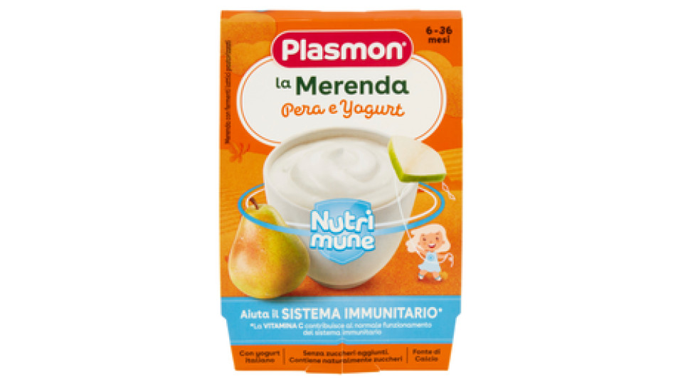 Plasmon Merenda Pera e Yogurt omogeneizzato
