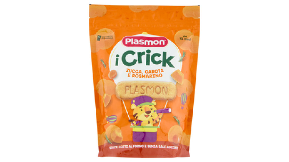 Plasmon, I Crick dei bambini zucca carota rosmarino
