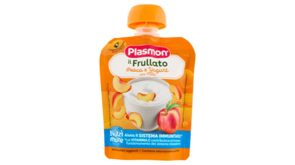 Plasmon il Frullato Nutri mune Pesca e Yogurt con Mela 85 g