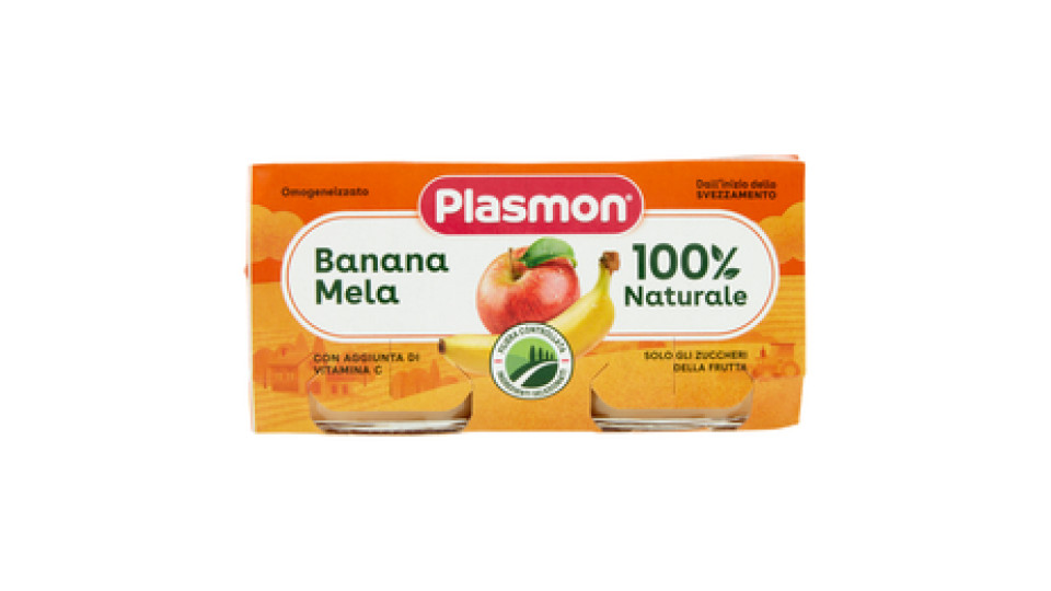 Omogeneizzato di banana e mela