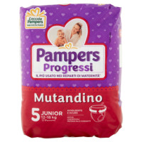 Pampers Progressi Mutandino Junior Taglia 5 (12-18kg)