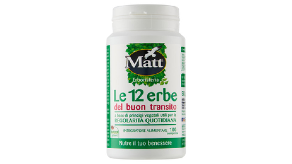 Matt Erboristeria Le 12 Erbe Del Buon Transito 100 Cpr