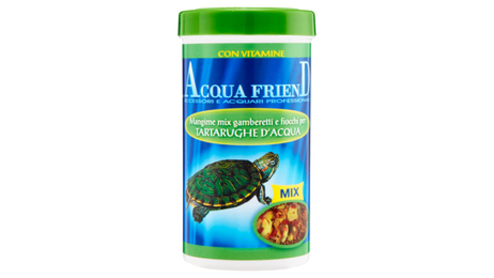 Acqua Friend Mangime mix gamberetti e fiocchi per Tartarughe d'Acqua