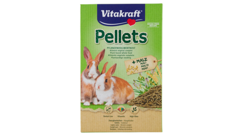 Vitakraft Pellets Alimento vegetale completo + Malto