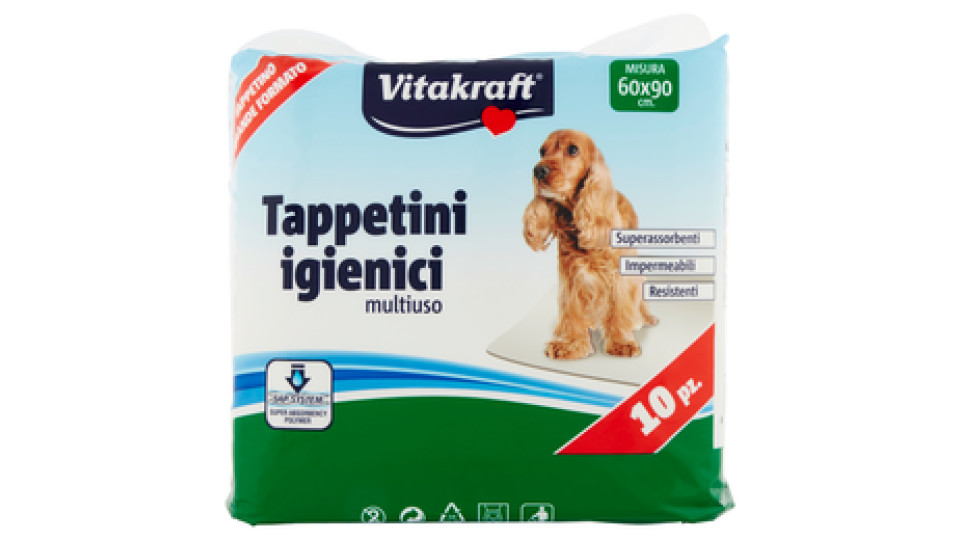 Pet Company Tappetini Igienici multiuso Misura 60 x 90 cm.