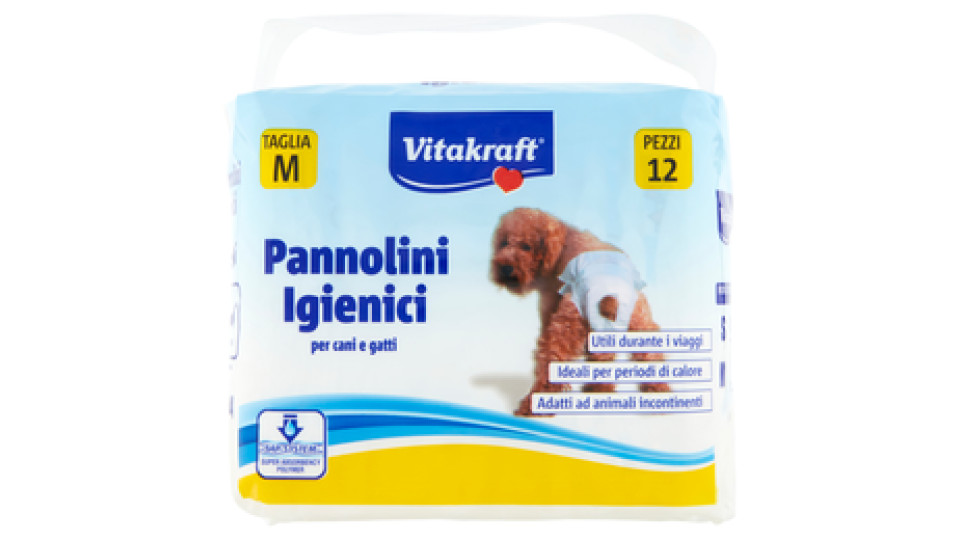 Vitakraft Pannolini Igienici per cani e gatti Taglia M