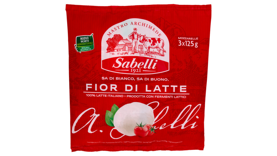 Sabelli Fior di Latte Mozzarelle 3 x 125 g