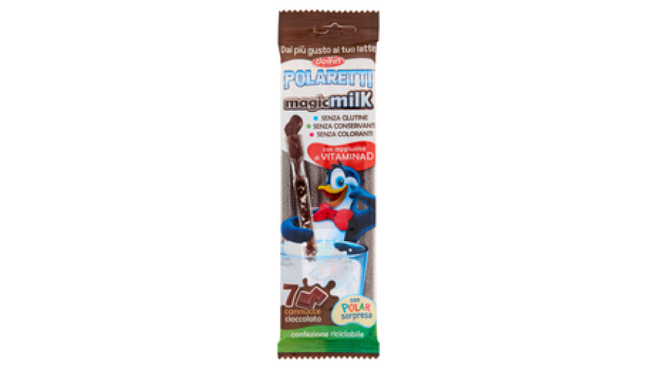 Polaretti magicmilk cannucce cioccolato