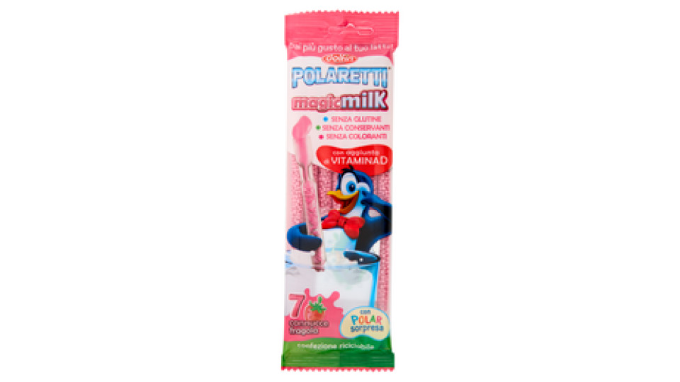 Polaretti magicmilk cannucce fragola