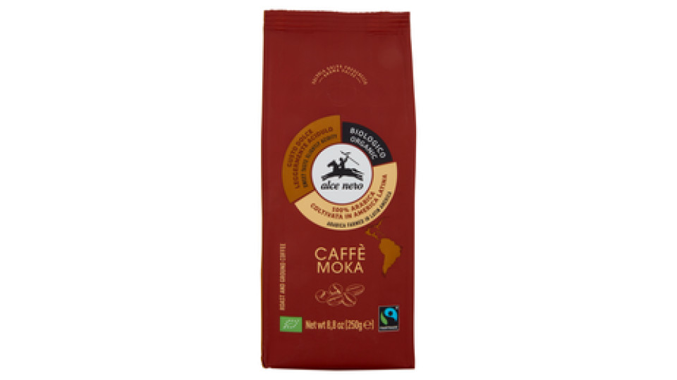 Caffè per moka 100% arabica d’alta montagna Alce Nero
