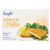 Cotolette con Filetti di Pollo Surgelate 280 g