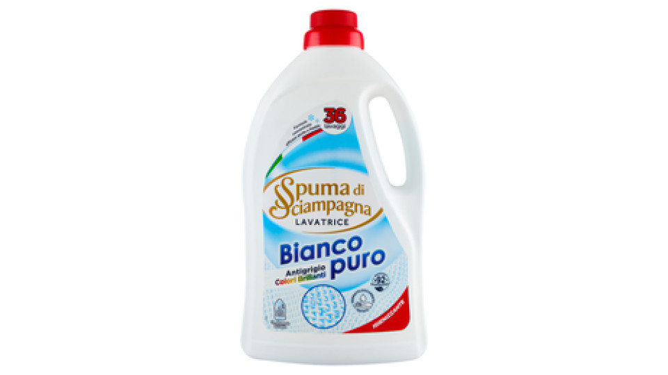 Spuma di Sciampagna Lavatrice Bianco Puro