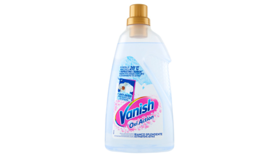 Vanish Oxi Action Gel Bianco Splendente, Smacchiatore per Capi Bianchi