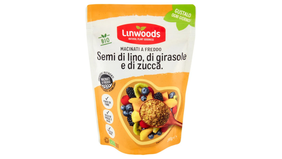 Semi di lino girasole e zucca macinati Linwoods