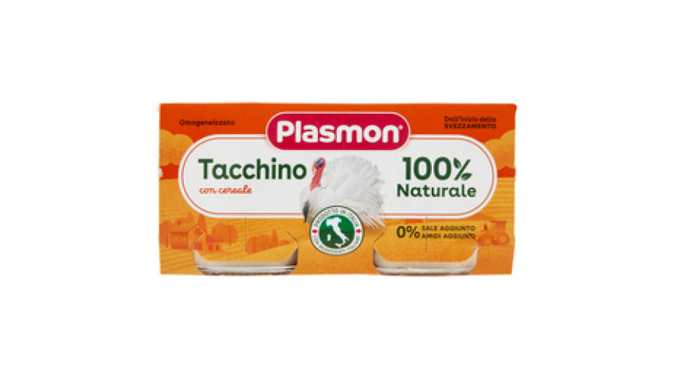Plasmon omogeneizzato di tacchino x2