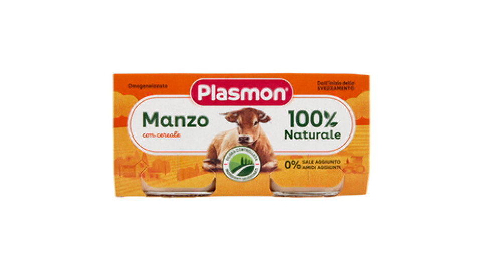 Plasmon Manzo Omogeneizzato con manzo e cereale