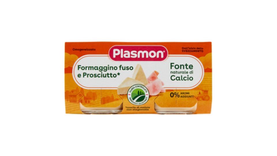 Plasmon, Alimento per Infanzia Omogeneizzato Formaggino e Prosciutto