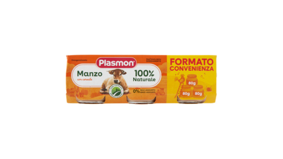 Plasmon Manzo Omogeneizzato con manzo e cereale
