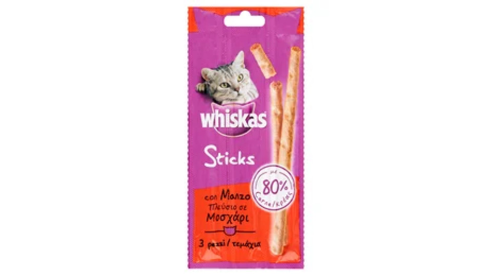Whiskas Sticks Manzo