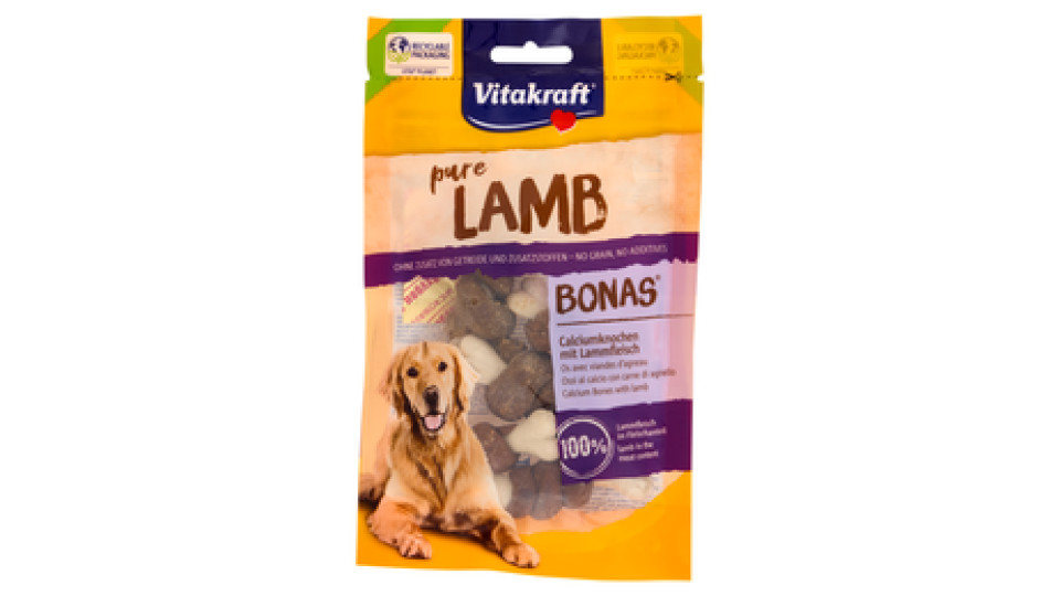Vitakraft Lamb Bonas Ossi al calcio con carne di agnello