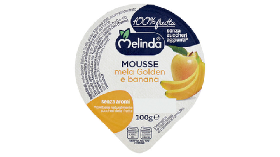 Melinda Mousse mela Golden e banana 2 x 100 g