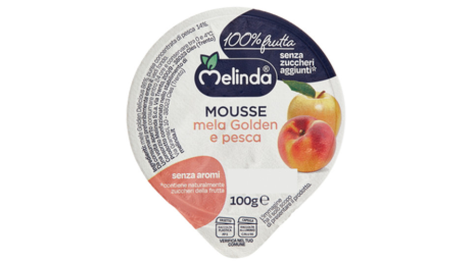 Melinda Mousse mela Golden e pesca 2 x 100 g