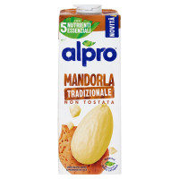 ALPRO Mandorla Tradizionale, Non Tostata, Bevanda 100% Vegetale, Naturalmente Senza Lattosio, 1L